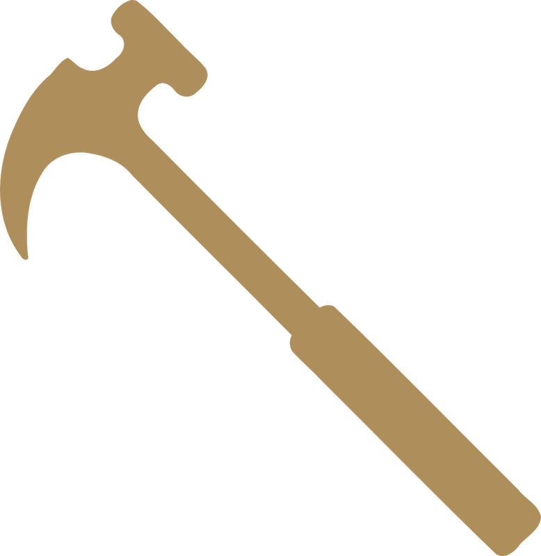 brown hammer icon